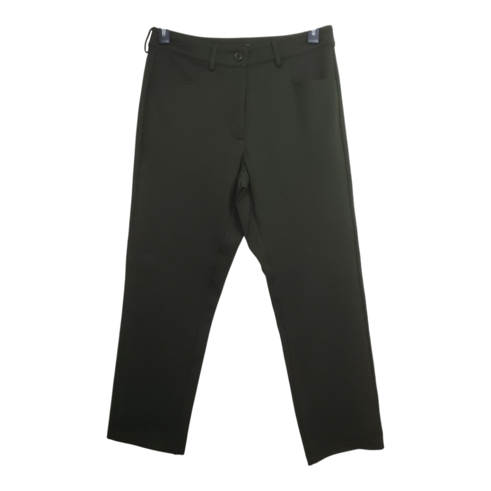 NWT Universal Standard Cigarette Ponte Pants Olive Green Size 10 - 12 Office